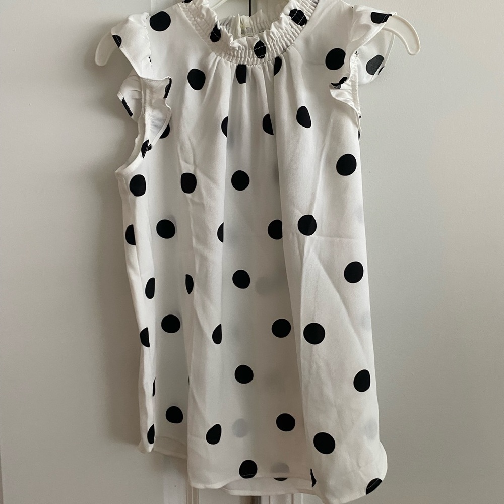 Polka dot work shirt